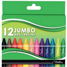 Treeline Jumbo Wax Crayons 12mm,  12's